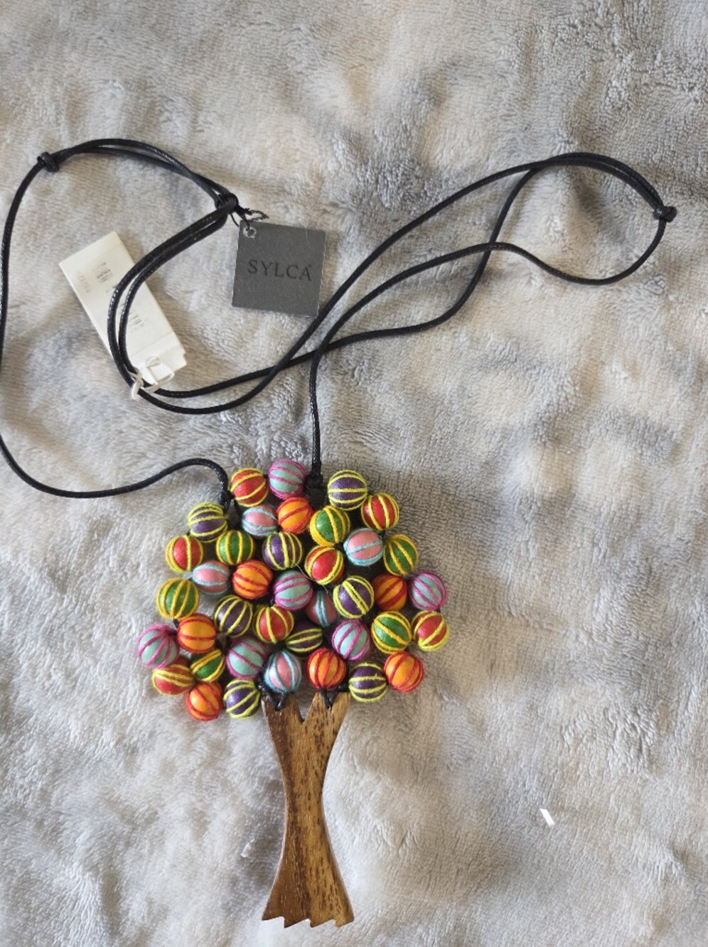 Sylca Colorful Tree Bead Necklace - Multicolor